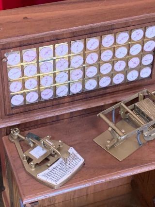 IBM model Herman Hollerith tabulating machine sorting box mechanical key punch 4