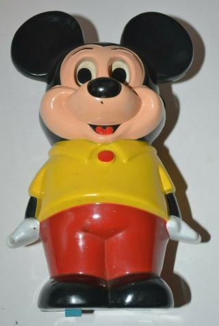 Vintage Mickey Mouse Wind Up Toy - Illco -