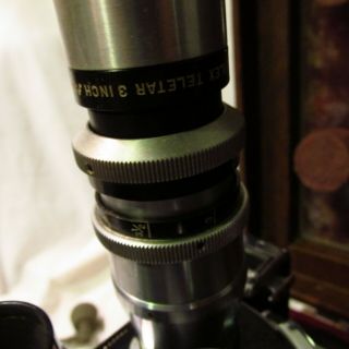 1930 ' s Paillard Bolex H - 16 16mm Movie Camera w/3 Lenses:Meyers/Ilex/Wollensak 3