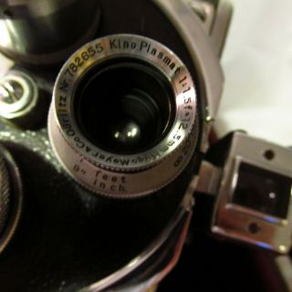 1930 ' s Paillard Bolex H - 16 16mm Movie Camera w/3 Lenses:Meyers/Ilex/Wollensak 6