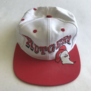 Vintage Snapback Hat Rutgers Scarlet Knights Vintage Cap