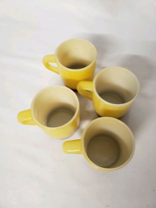Vintage Fire King Anchor Hocking Coffee Cups Mug Yellow Burnt Orange 4 2