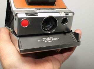 Polaroid SX - 70 ALPHA 1 Land Camera w/Leather Case & Accessory Kit SX70 SX 70 3