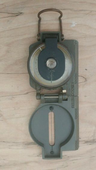 Vintage Precise Pathfinder Liquid Filled Pocket Compass Japan Hiking Camping (h