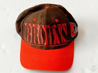 Cleveland Browns Official Nfl Football Vintage Script 7 Logo Snapback Hat Cap