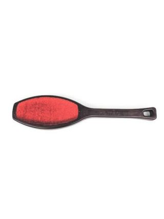 Vintage Helmac Lint Brush Red Brush Brown Plastic Handle