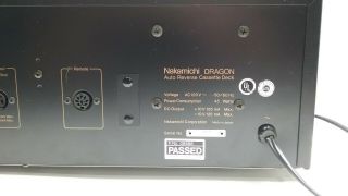Nakamichi Dragon Auto Reverse Cassette Deck 9