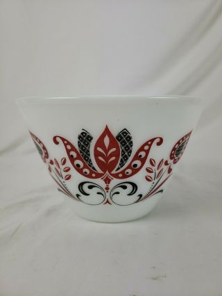 Vintage Fire - King Moderntulip Mixing Bowl Black Red