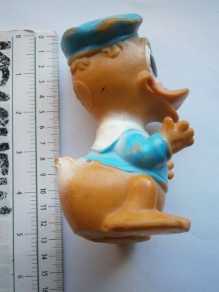 VINTAGE DONALD DUCK BABY WALT DISNEY PRODUCTION RUBBER TOY DOLL PUPPET 3