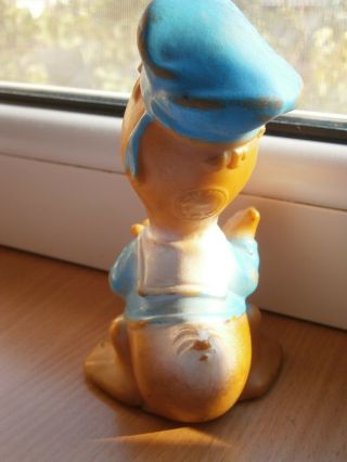 VINTAGE DONALD DUCK BABY WALT DISNEY PRODUCTION RUBBER TOY DOLL PUPPET 4
