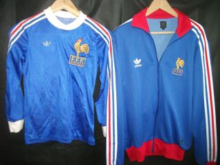 Vintage Adidas France 1978 World Cup Shirt And Track Jacket