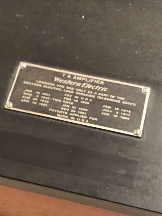 Western Electric 7A Amplifier 2