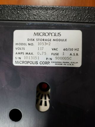 Micropolis Dual Drive System 1053 - MOD II with S100 Micropolis FDC Board 7