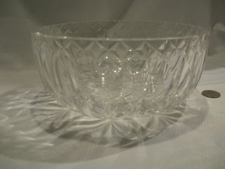 Vintage Waterford 8 " Round Centerpiece Bowl Signed - Pattern Giftware