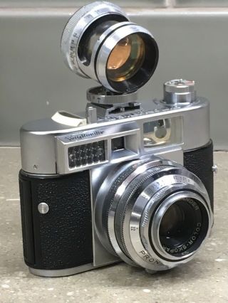 Vintage Vitomatic Iia By Voigtlander 35mm Film Rangefinder Camera 2.  8/50 Sandmar