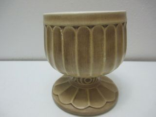 Vintage Mccoy Floraline Pottery Pedestal Planter 429 Tan Ivory