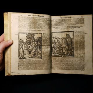 1683 VELLUM Gioseffo Flavio Historico FULL PAGE WOODCUTS 140 Illustrations WAR 7