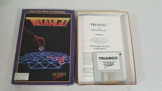 Triango Pc Game Ibm Tandy Cga Ega 3.  5 Disk California Dream Vintage Big Box Rare
