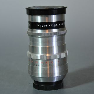 Meyer - Optik Gorlitz Trioplan 2.  8/100 Exakta Lens Box Both Lens Caps 2