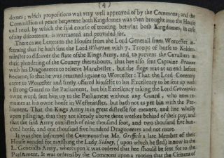 ENGLISH CIVIL WAR PAMPHLET 1642 PARLIAMENT Pecke OCTOBER Troop Movement HOTHAM 7