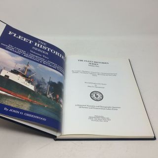 The Fleet Histories Series,  Volume Two by John O.  Greenwood 1992 1st ed HC 4