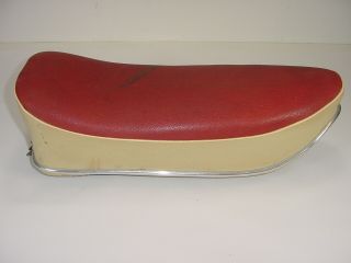 Vintage ' 61 Sears Allstate Compact Puch DS60 Scooter Motorcycle Red Denfeld Seat 3