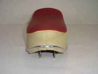 Vintage ' 61 Sears Allstate Compact Puch DS60 Scooter Motorcycle Red Denfeld Seat 4