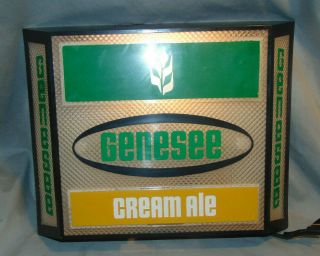 Vintage Genesee Cream Ale Light Up Beer Advertising Electric Bar Sign 70 ' s 3