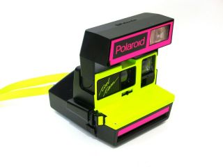 Rare Polaroid Cool Cam 600 - Neon Pink And Yellow
