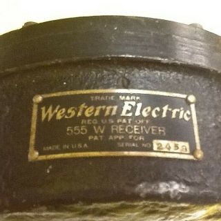 WESTERN ELECTRIC 555 W RECEIVER FROM 1920 ' S VITAPHONE INSTALLATION 6