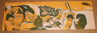 King Kong Rock Band Me Hungry Vintage Poster Promo 12x35 Me Hungry (cavemen)