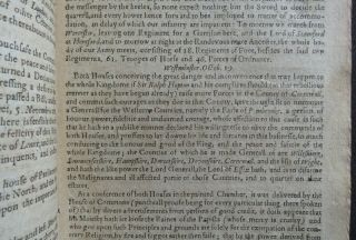 ENGLISH CIVIL WAR 1642 RAISING TROOPS ARMY CAVALIERS REBELS Blunden PAMPHLET 6