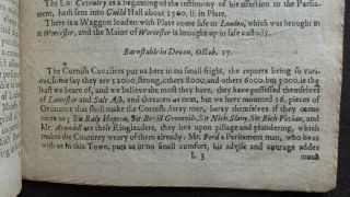 ENGLISH CIVIL WAR 1642 RAISING TROOPS ARMY CAVALIERS REBELS Blunden PAMPHLET 8