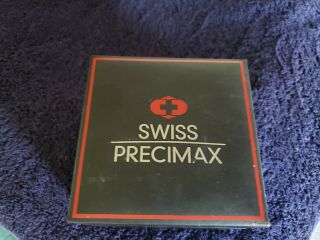 Swiss Precimax Vintage Automatic Men ' s Black Stainless - Steel Fashion Watch 2