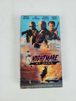 Nightmare At Noon Vhs Vintage Horror Sci - Fi