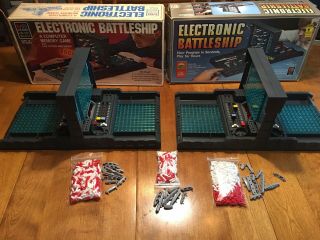 Milton Bradley Electronic Battleship Games Vintage 1977 And 1982