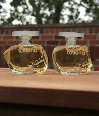 Two Vintage Tatiana Perfume Miniature Diane Von Furstenberg 95 Full 1970s Mini.