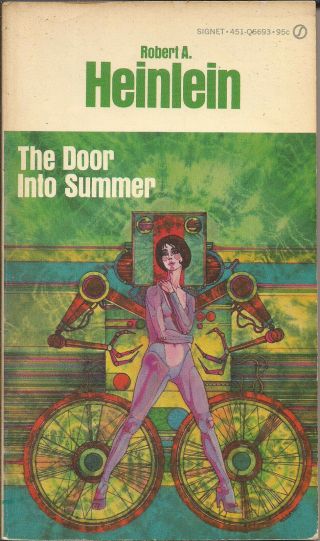 Signet Q5693 Vintage Paperback The Door Into Summer Robert A Heinlein Sci - Fi