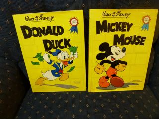 2ct Walt Disney Vintage Mickey Mouse & Donald Duck Best Comics,  Abbeville Press