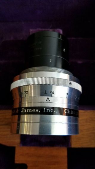 Taylor Taylor & Hobson 4 " Panchrotal Anastigmat Cine Zoom Lens With Housing