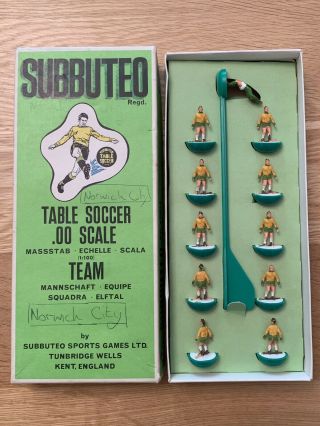 Vintage Subbuteo Team Norwich City