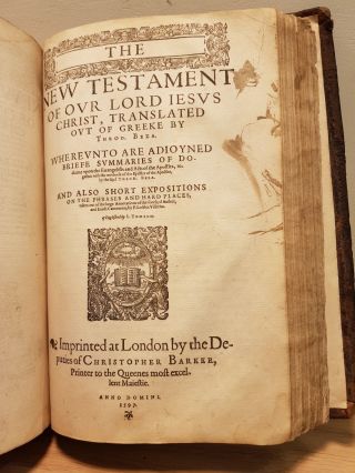 1597 GENEVA BIBLE FOLIO BINDING 8