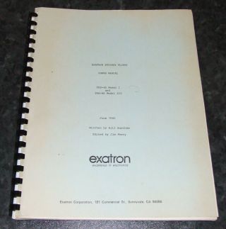 ESF Exatron Stringy Floppy wafer drive for Tandy TRS - 80 Model I computer 8
