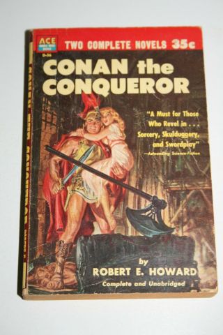 1953 Conan The Conqueror/the Sword Of Rhiannon Ace Double Novel Books D - 36