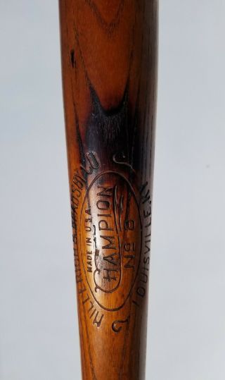 1921 - 1930 33 " Flame Burnished Louisville Slugger Vtg H&b Baseball Bat