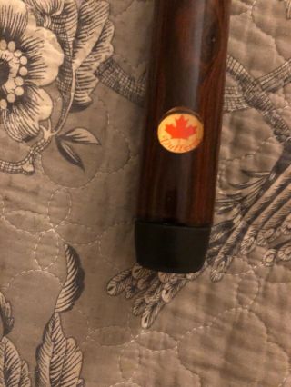 Vintage Dufferin Red Dot Two Piece 20 Oz Pool Stick/with Case