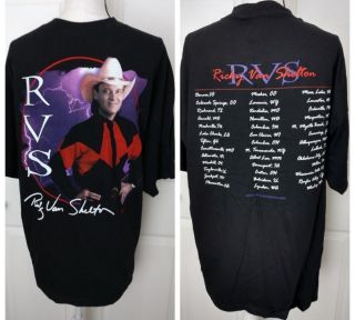 Ricky Van Shelton Vintage Concert Tour Shirt Size 2xl Country Western Music Xxl