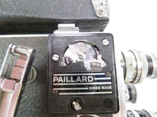 Paillard Bolex 8MM Movie Camera with Turek set of lenses & Acc ' s 7