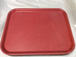 Vintage Bolta Food Serving Tray - 18x14 Rectangular Red Qty - 7 Made In USA 1082S 3