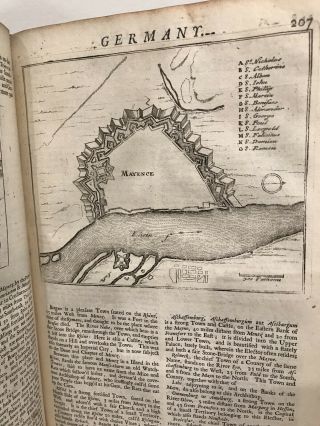 1695 1st English ed Thesaurus Geographicus ATLAS Illustrated Maps Voyages Moll 8